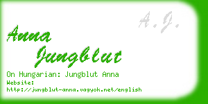 anna jungblut business card